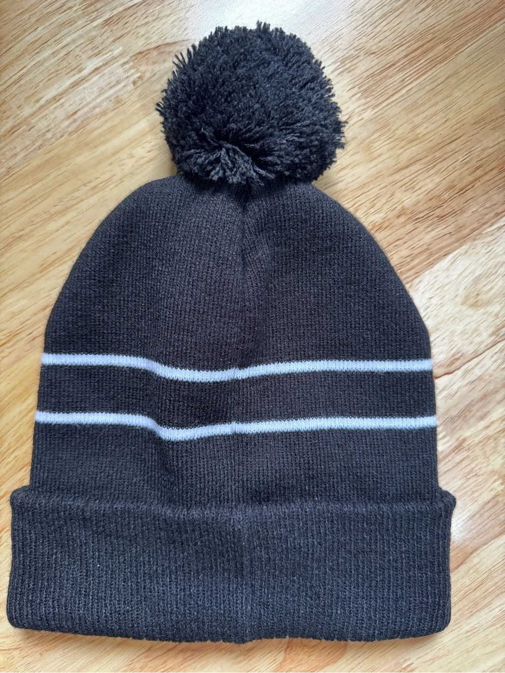 Peanuts Snoopy Woodstock Christmas Pom Pom Beanie Black OS